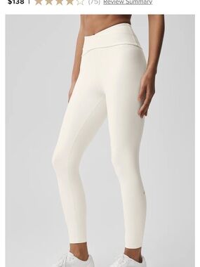 ALO Yoga Cream High-Waist Leggings